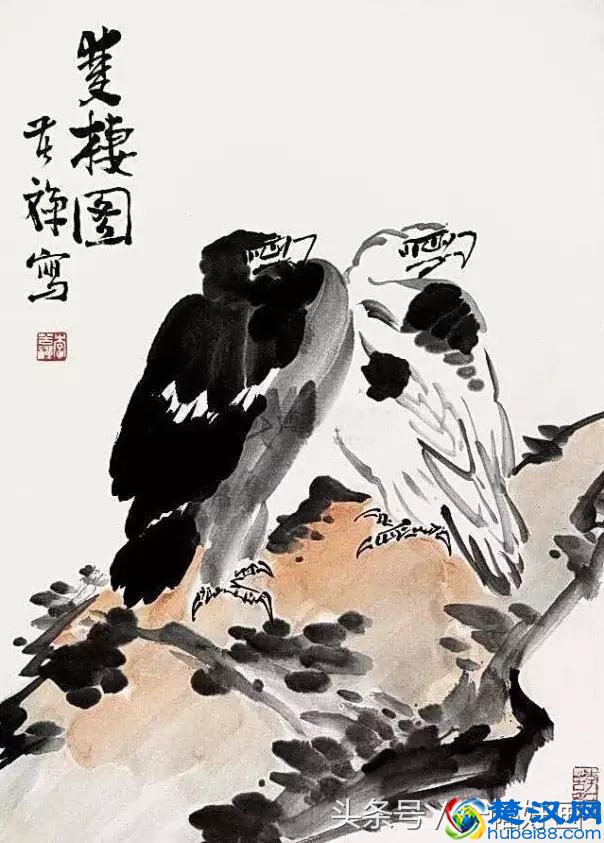 李苦禅:我画鹰是有绝招的,幅越大越能自由挥洒